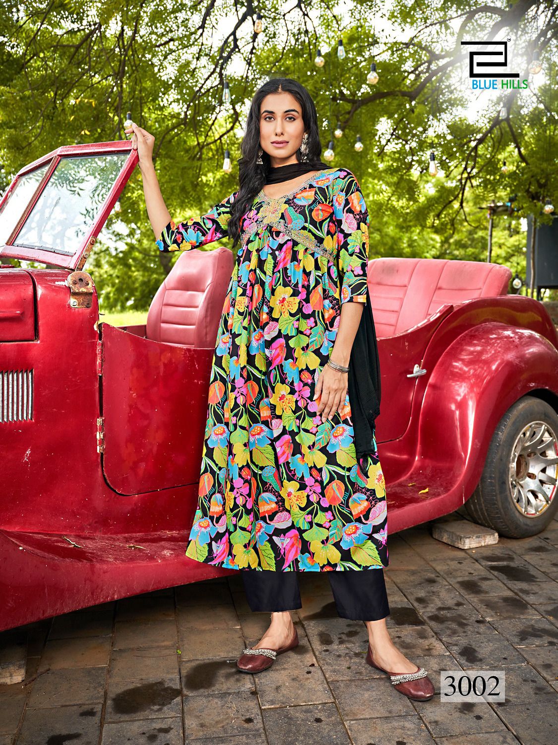 blue hills Dolphin Vol 3 rayon decent print kurti bottom with dupatta catalog