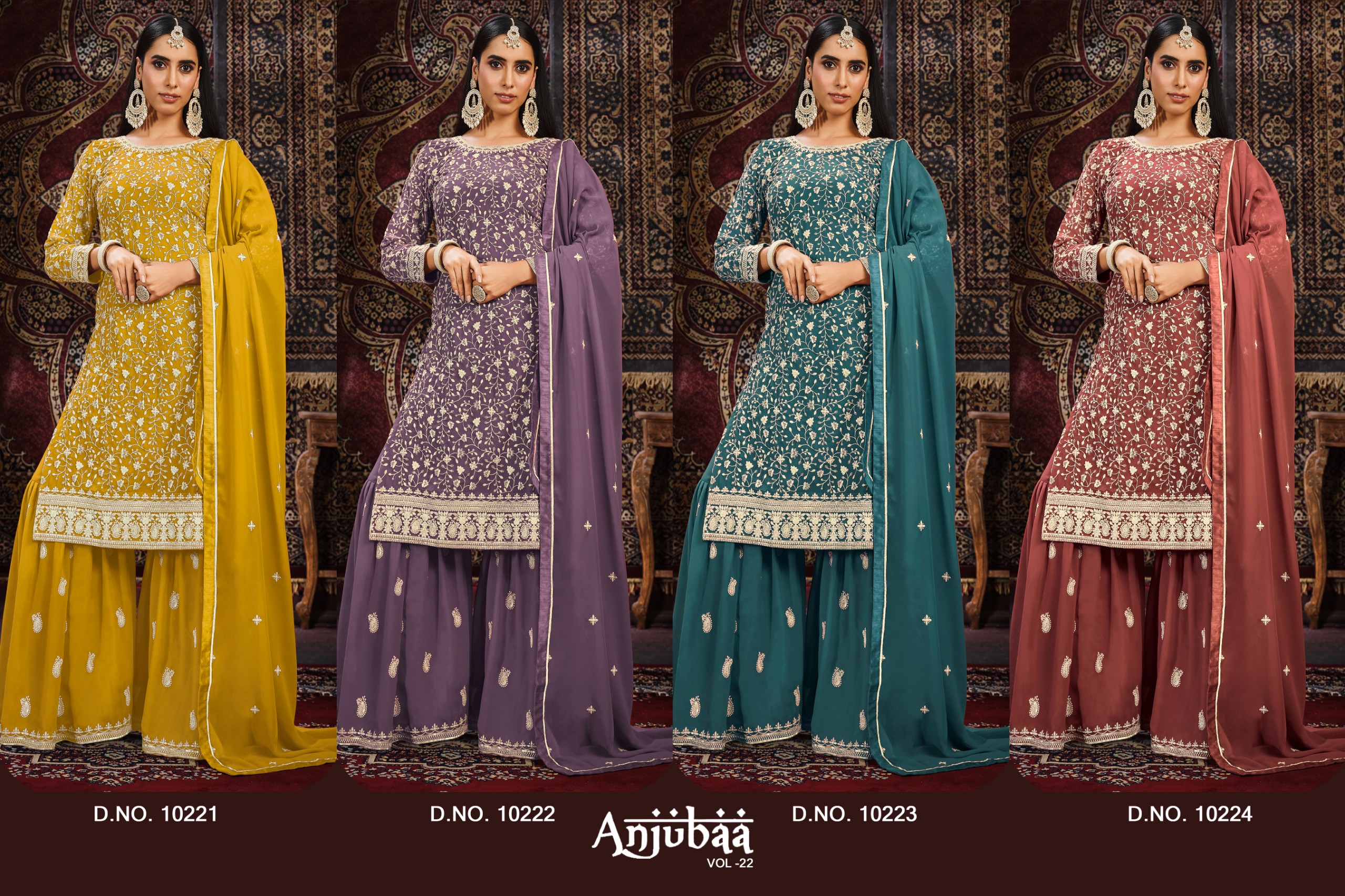 dani fashion anjubaa vol 22 Georgette gorgeous look salwar suit catalog