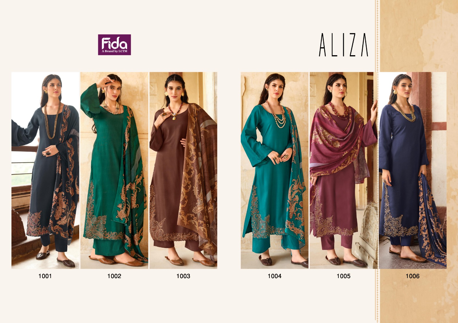 fida international aliza platinum wool innovative look salwar suit cataloug