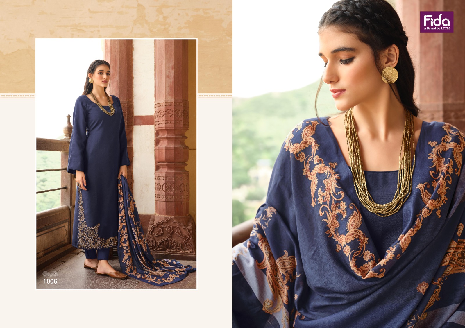 fida international aliza platinum wool innovative look salwar suit cataloug