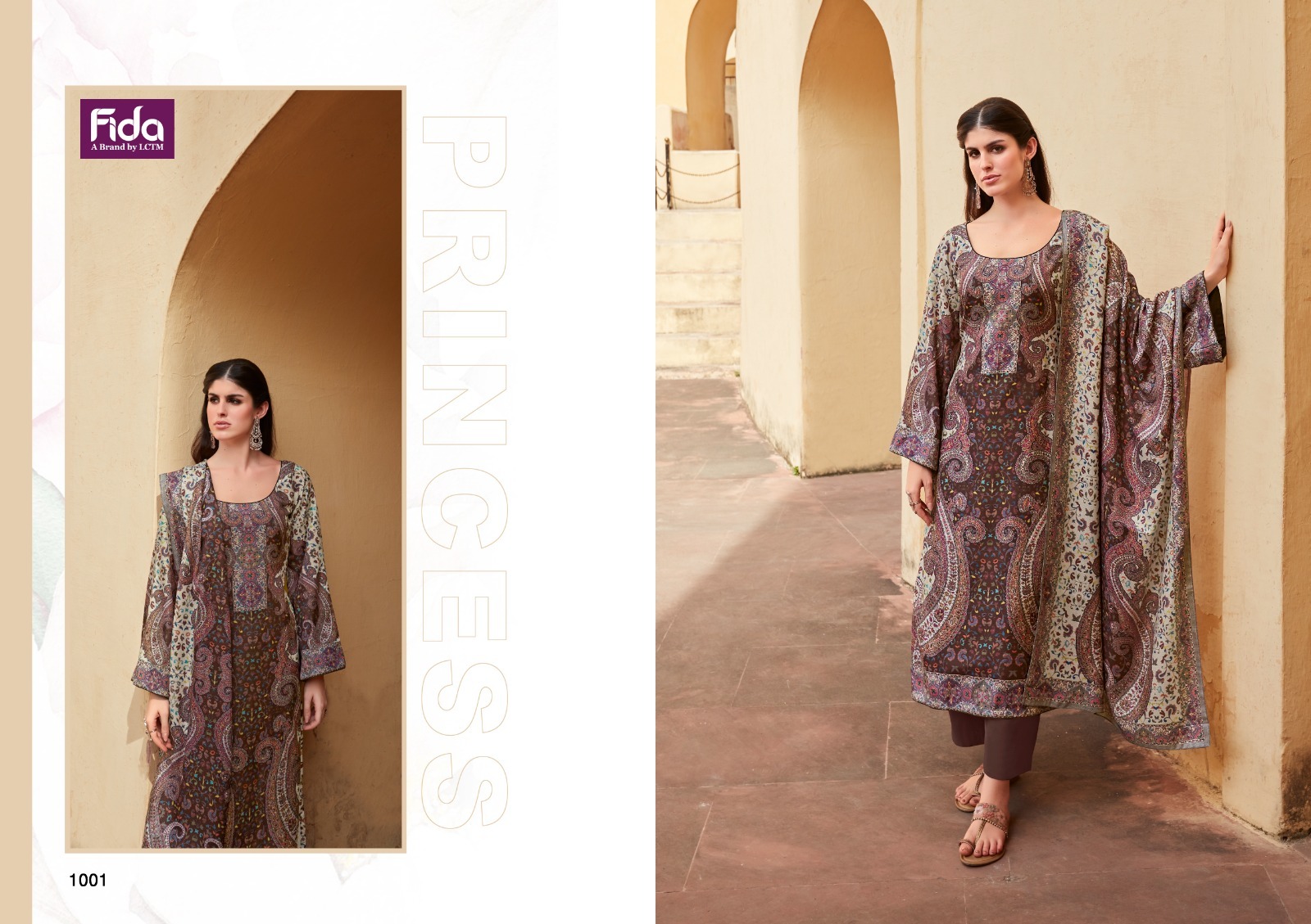 fida international ehsaas digital kashmiri wool attrective look salwar suit cataloug