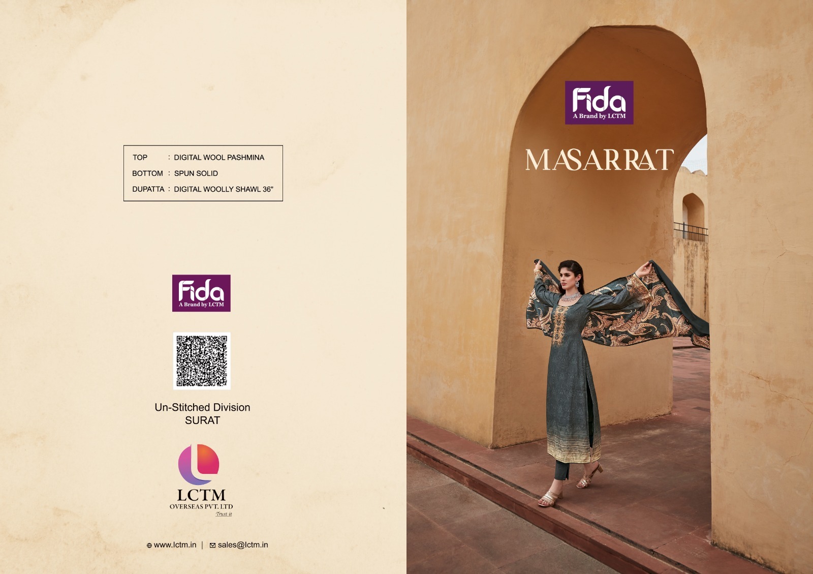 fida international masarrat muslin wool elegant look salwar suit cataloug