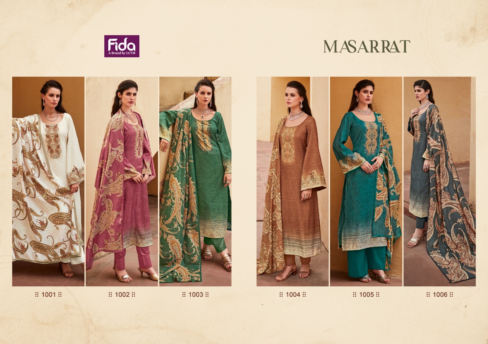 fida international masarrat muslin wool elegant look salwar suit cataloug