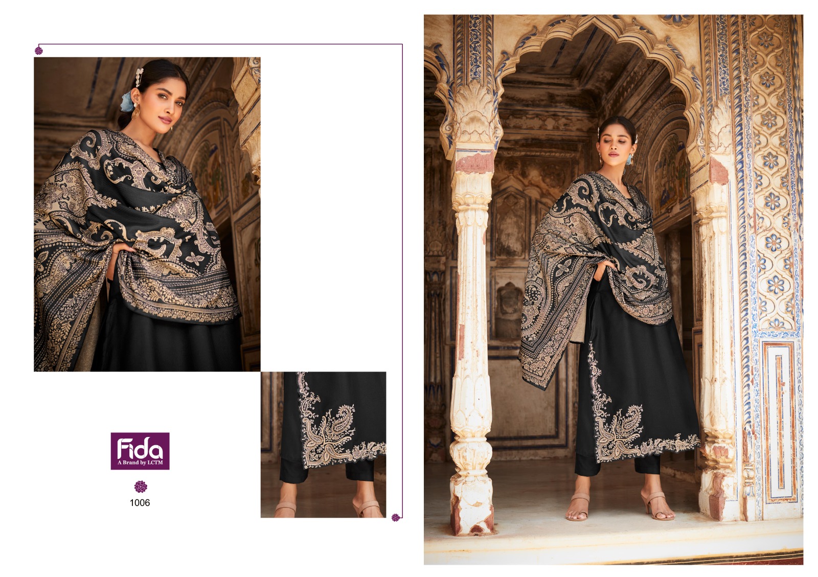 fida international raah platinum wool exclusive look salwar suit cataloug