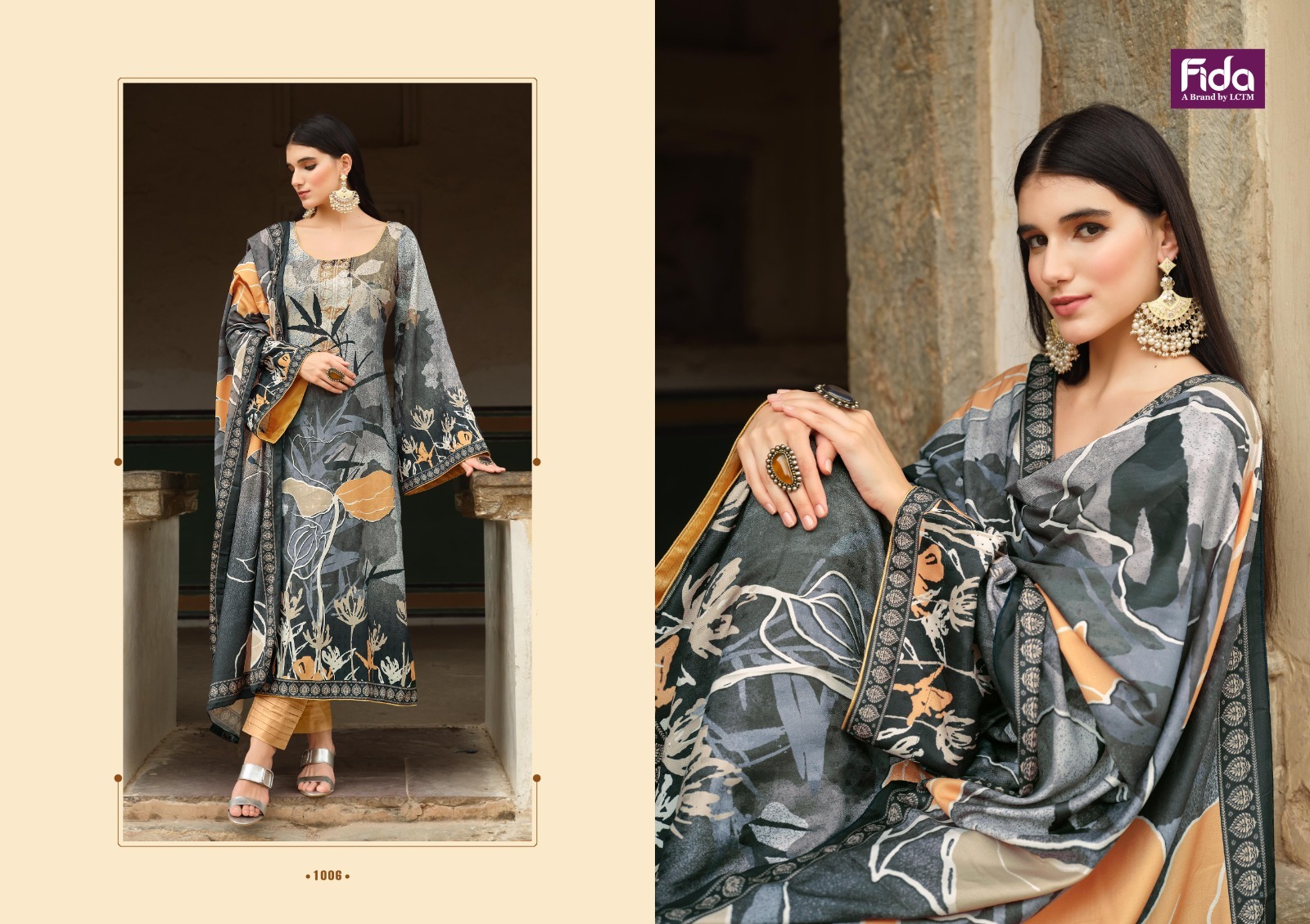 fida international wave muslin regal look salwar suit catalog