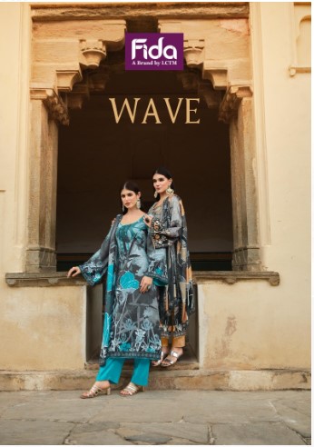 fida international wave muslin regal look salwar suit catalog