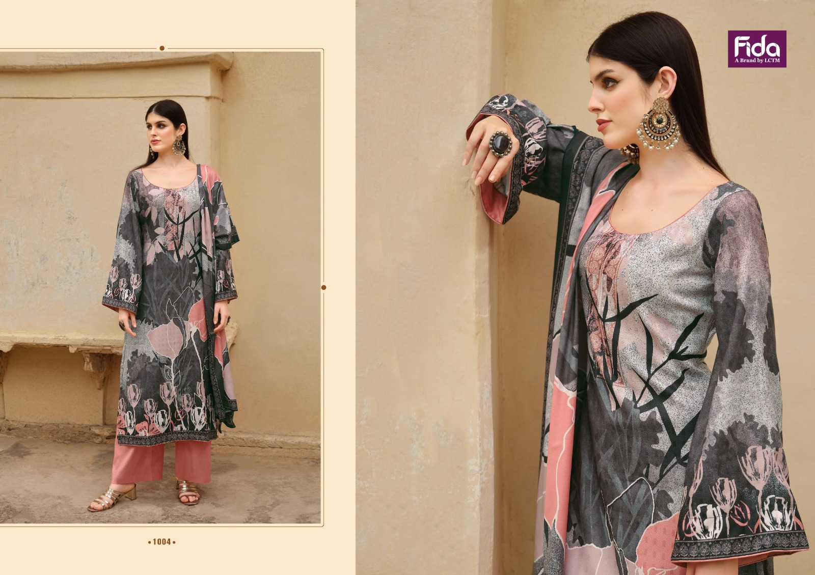 fida international wave muslin regal look salwar suit catalog