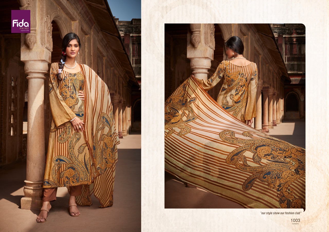 fida klara silk wool decent look salwar suit catalog