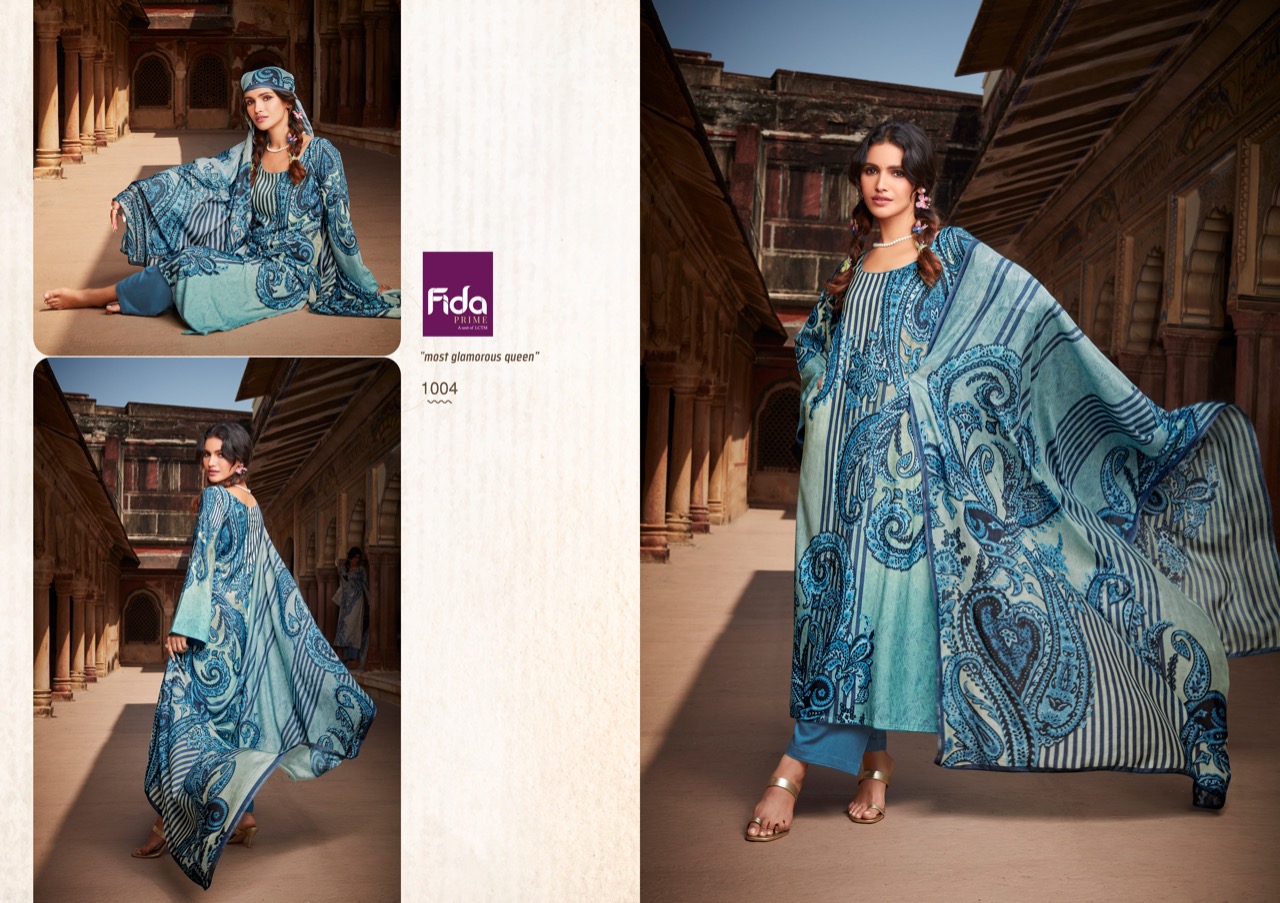 fida klara silk wool decent look salwar suit catalog