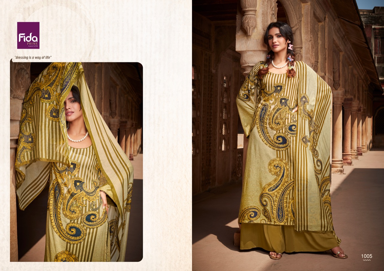 fida klara silk wool decent look salwar suit catalog