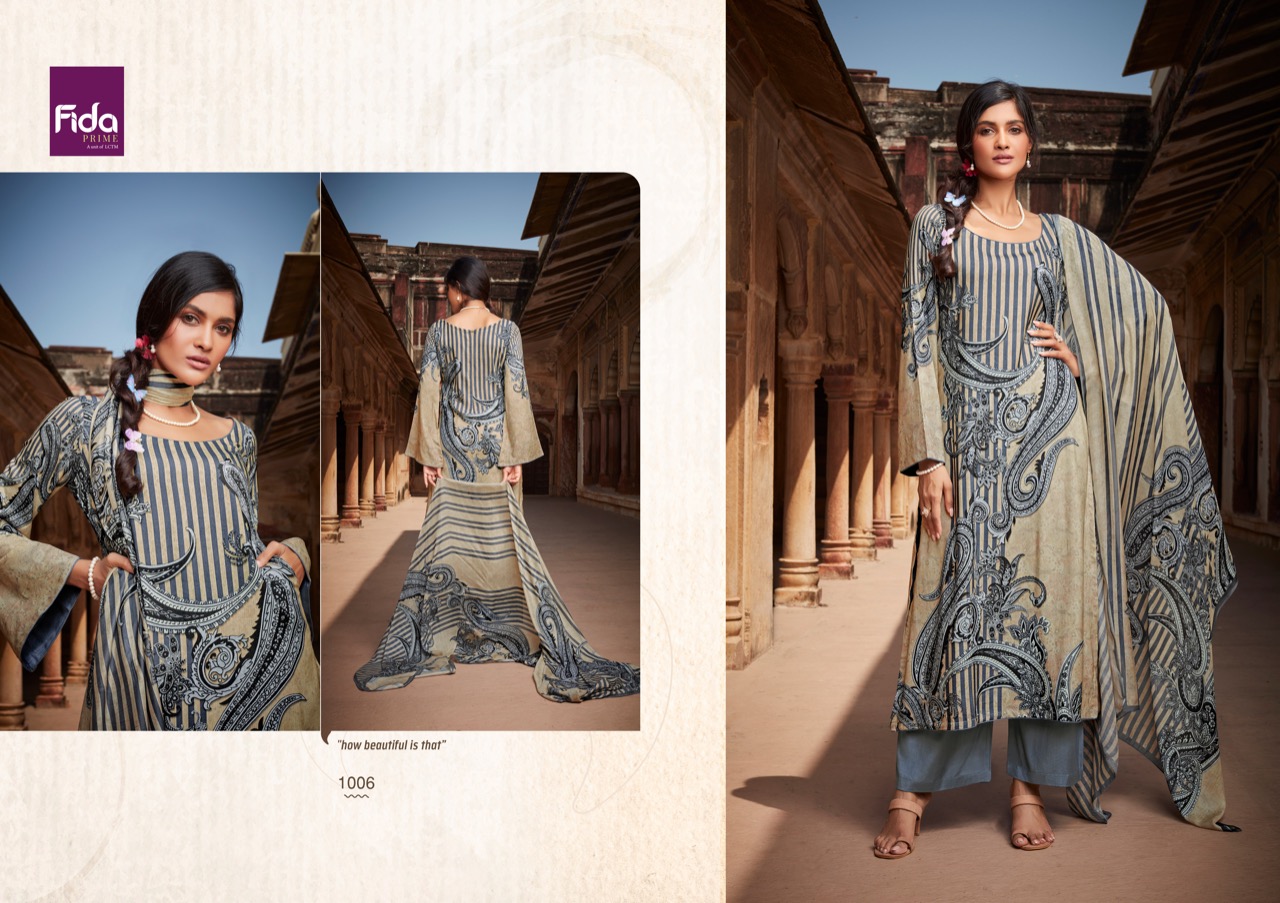 fida klara silk wool decent look salwar suit catalog