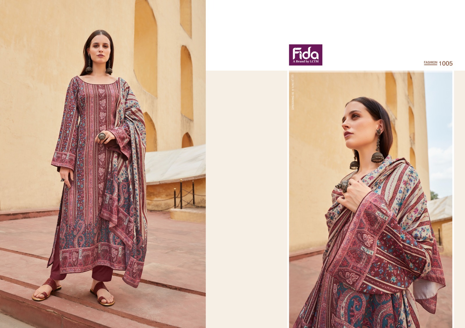 fida lazha wool catchy look salwar suit catalog