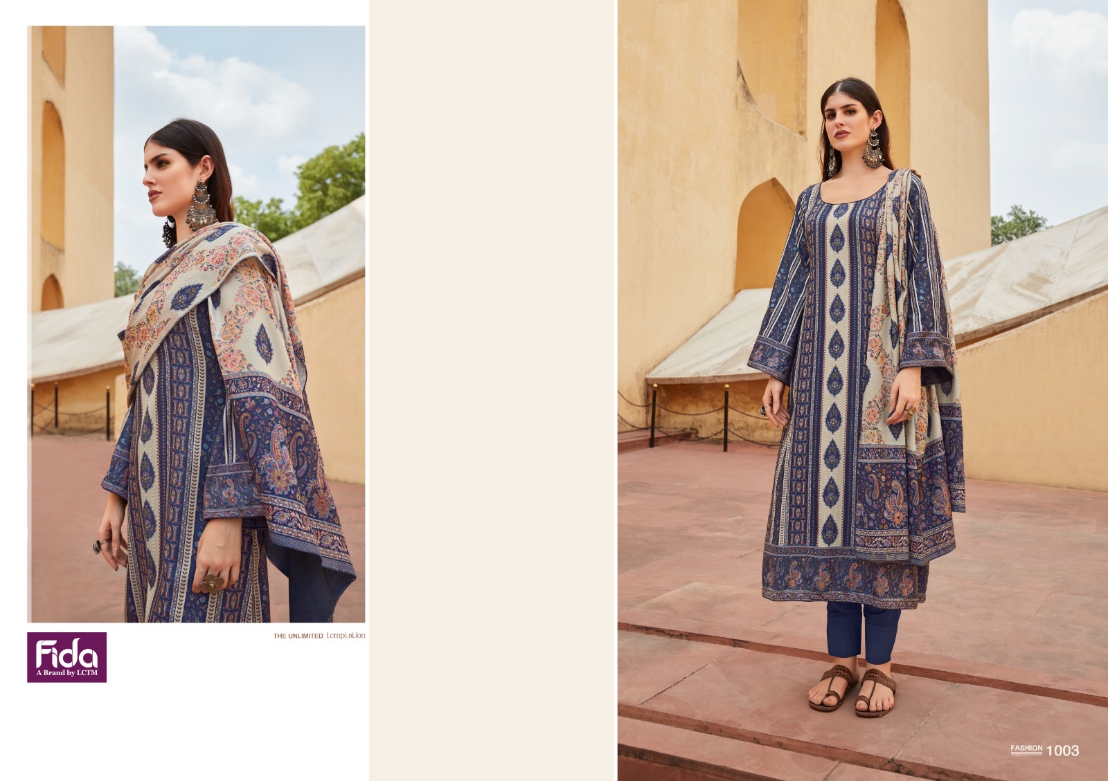 fida lazha wool catchy look salwar suit catalog