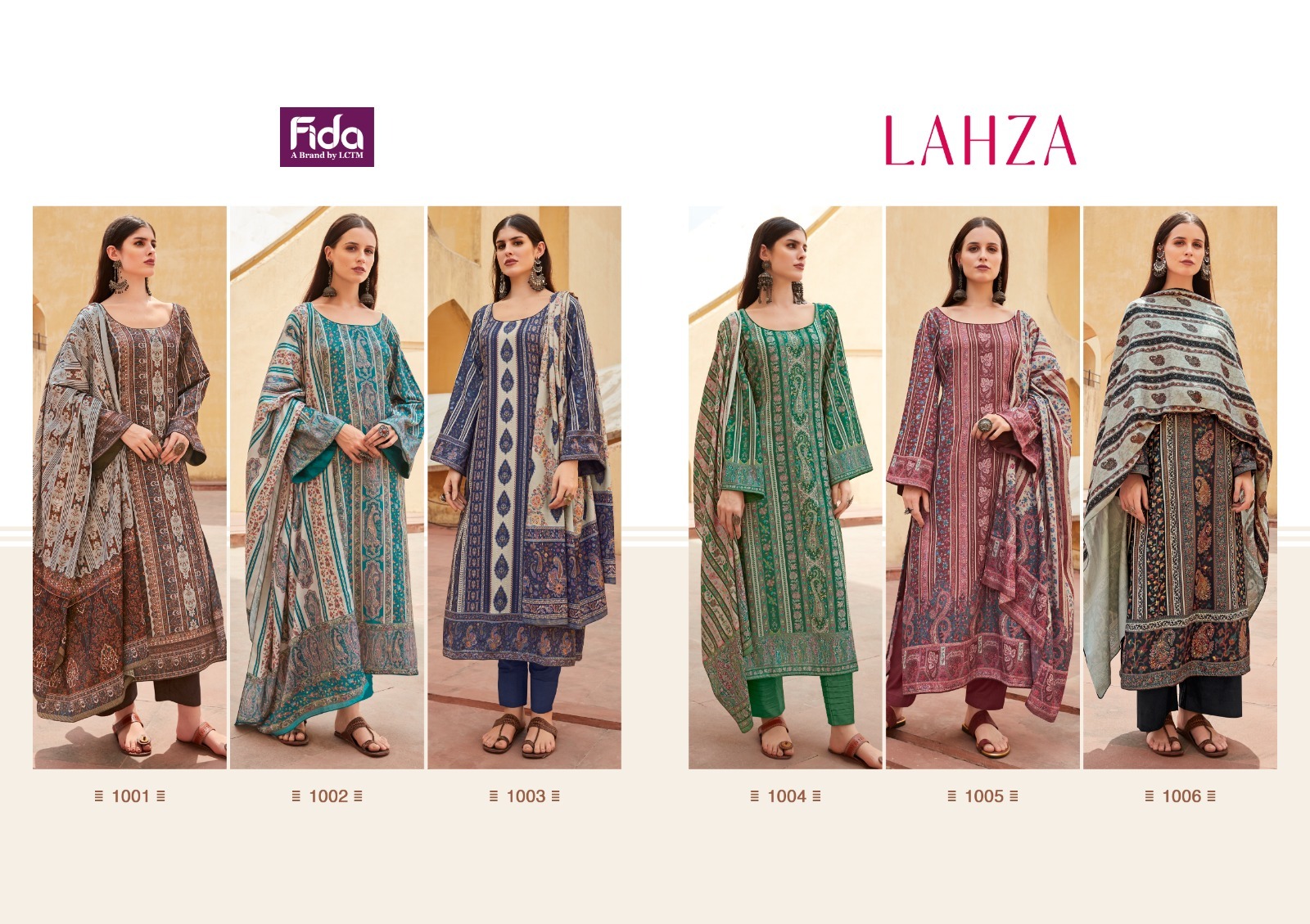 fida lazha wool catchy look salwar suit catalog