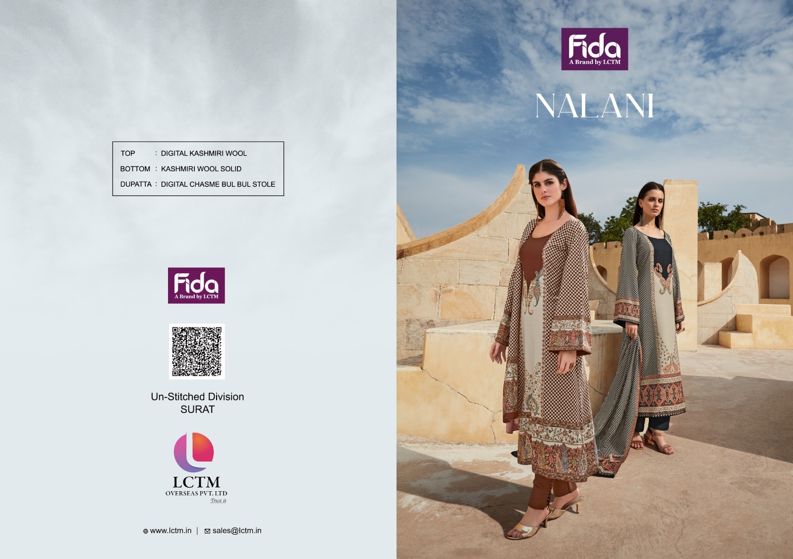 fida nalani wool regal llok salwar suit catalog