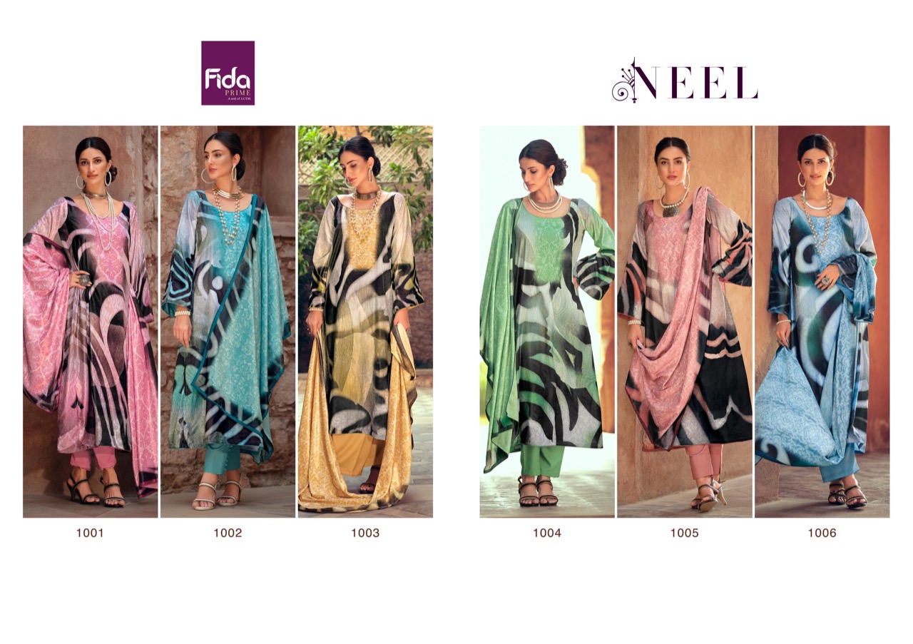 fida neel velvet attrctive look salwar suit catalog