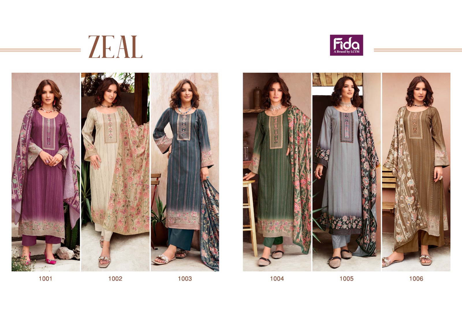 fida zeal wool catchy look salwar suit catalog