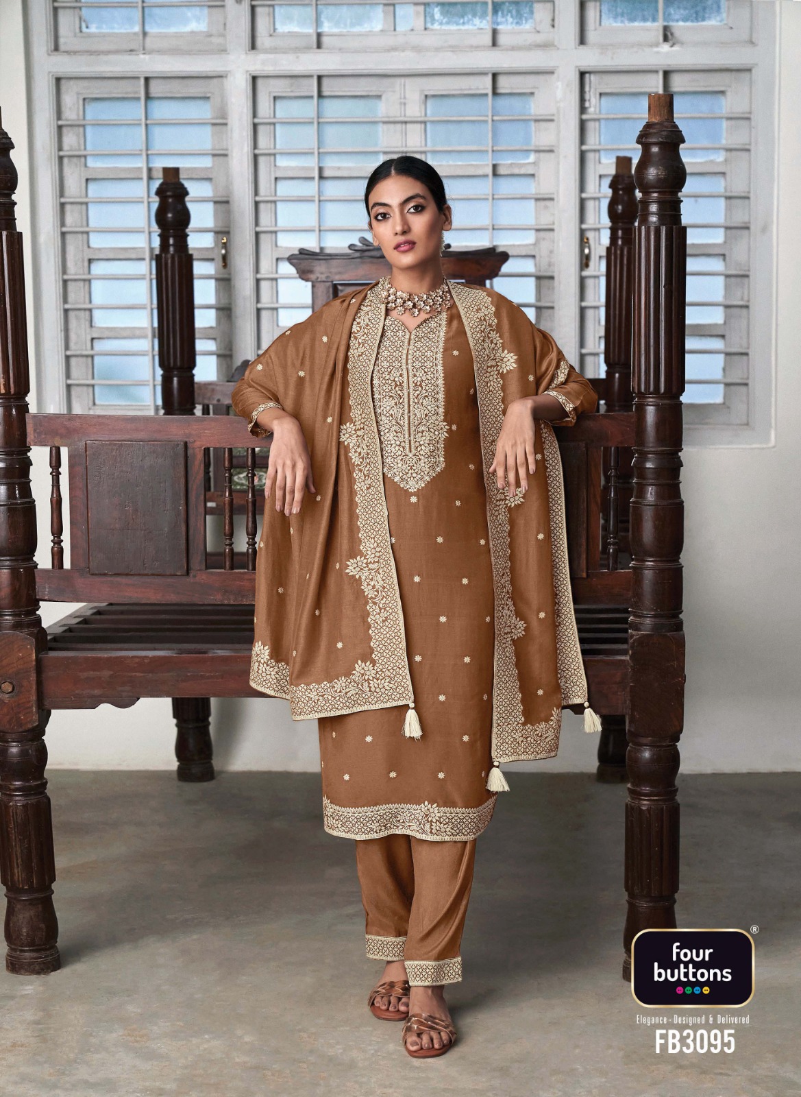 four buttons zoya 2 muslin innovative look kurti pant with dupatta catalog