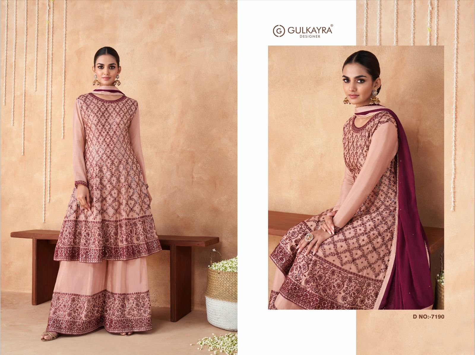 gulkayra designer izhaar nx georgette  attrective  look top bottom with dupatta catalog