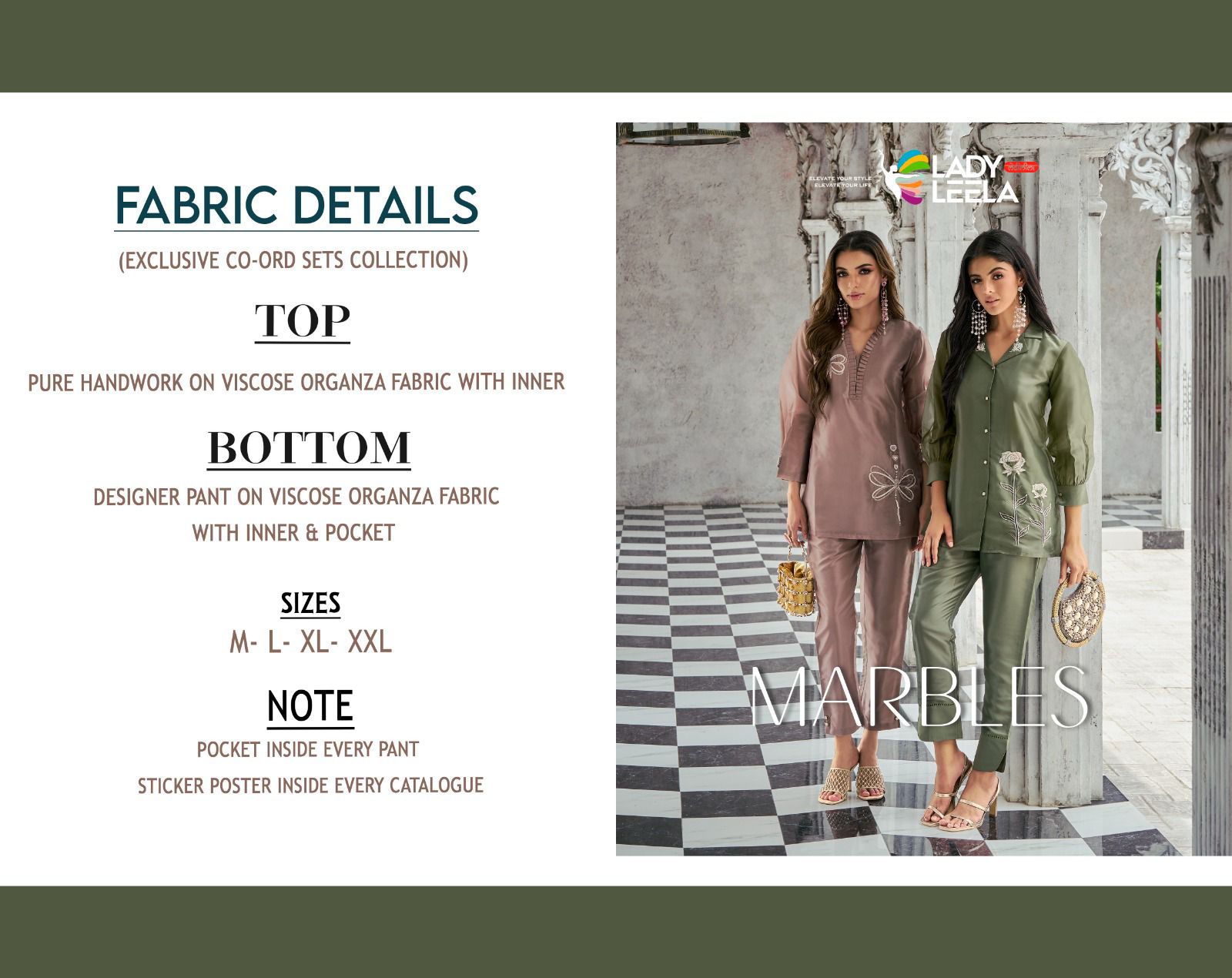 lady leela marbles viscose organza attrective look top with pant catalog