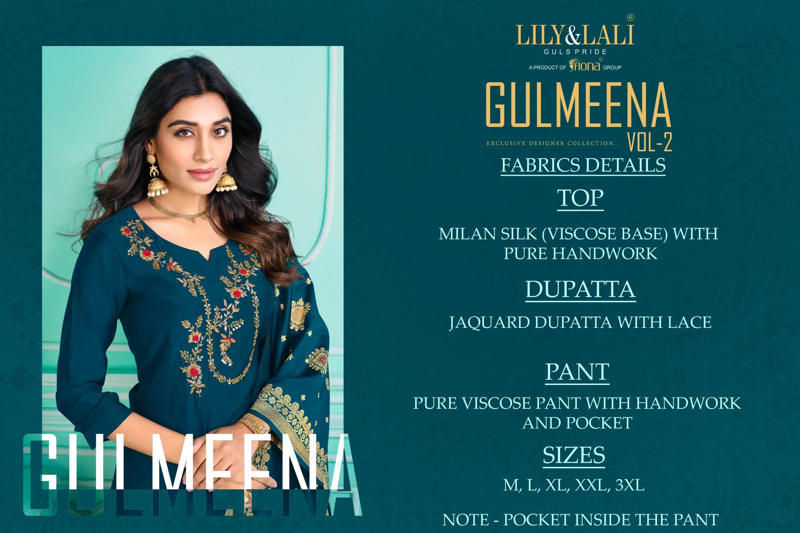 lily and lali gulmeena 2 milan silk attrective look top bottom with dupatta catalog