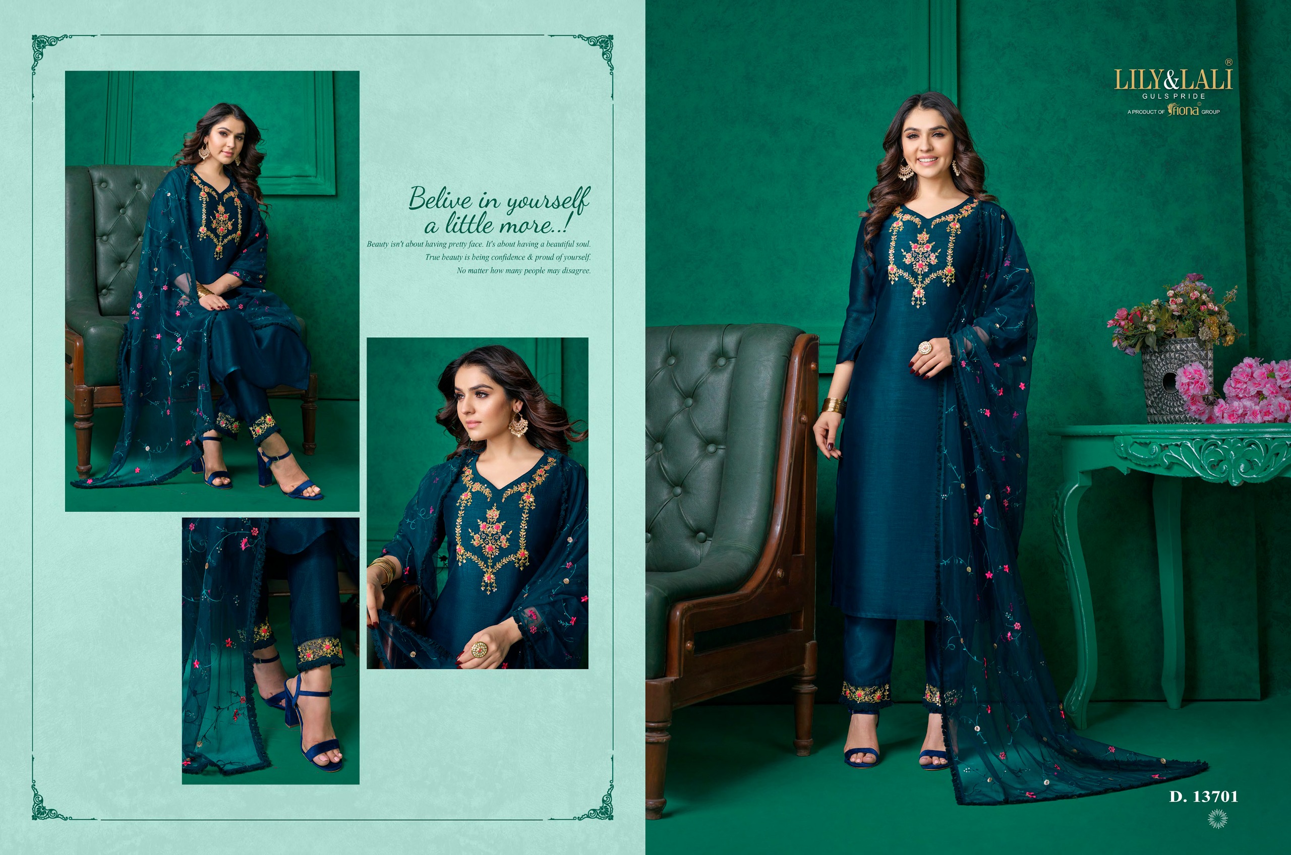 lily and lali maria 9 vol 3 supper silk innovative look kurti bottom with dupatta catalog