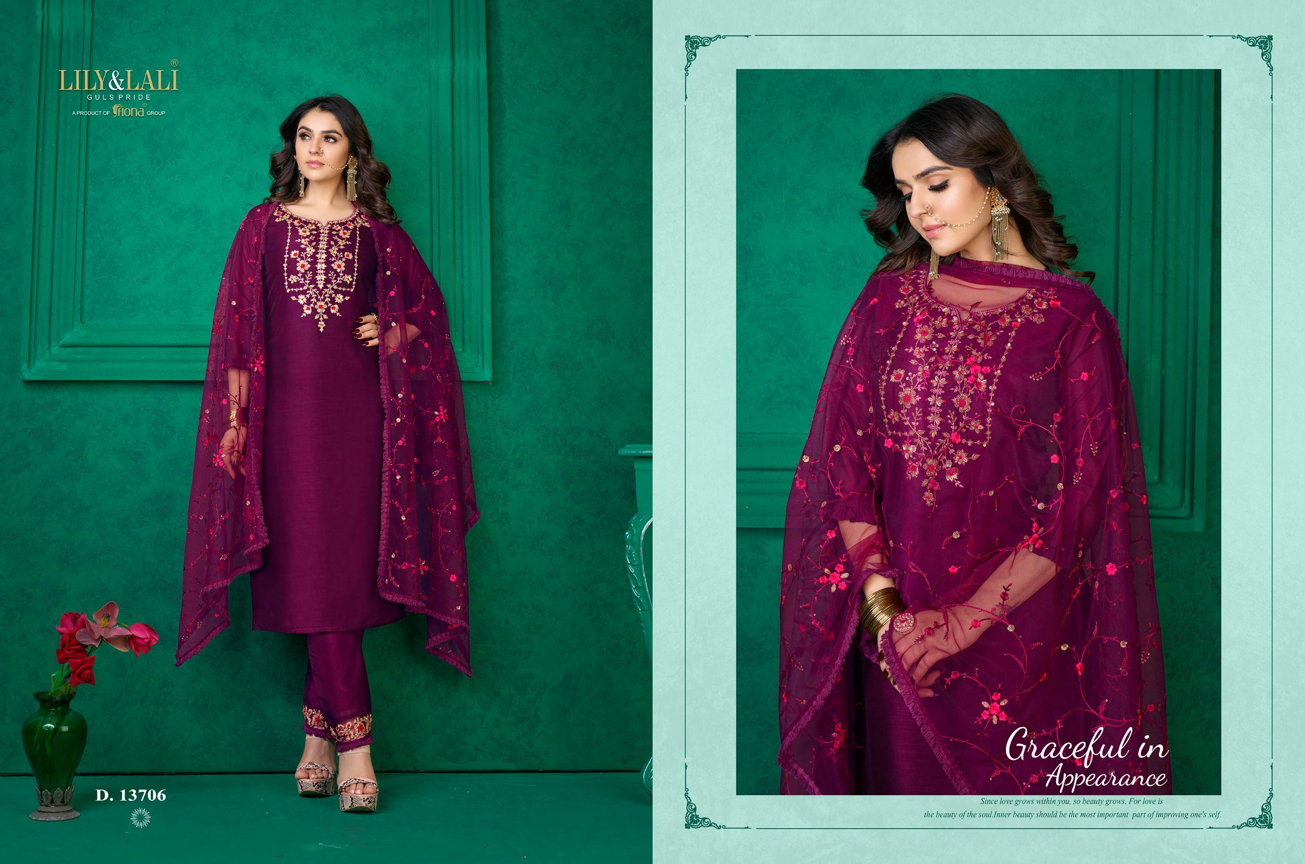 lily and lali maria 9 vol 3 supper silk innovative look kurti bottom with dupatta catalog