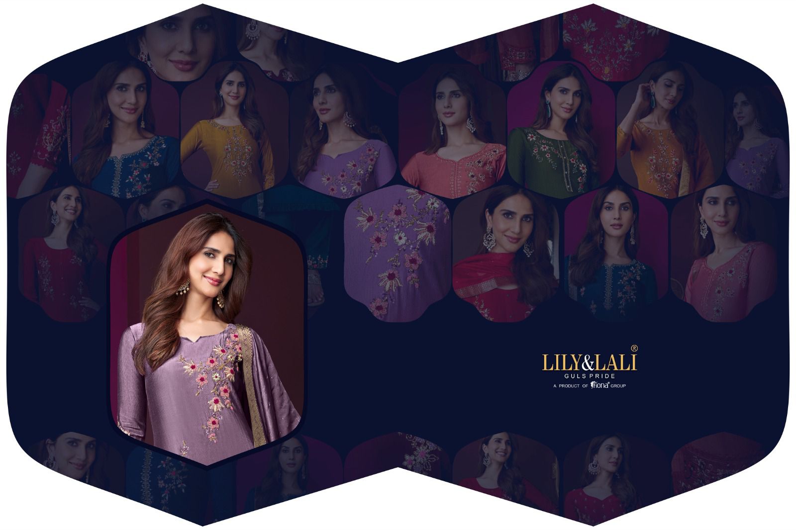 lily and lali modern ease viscose new and modern look top bottom with dupatta catalog