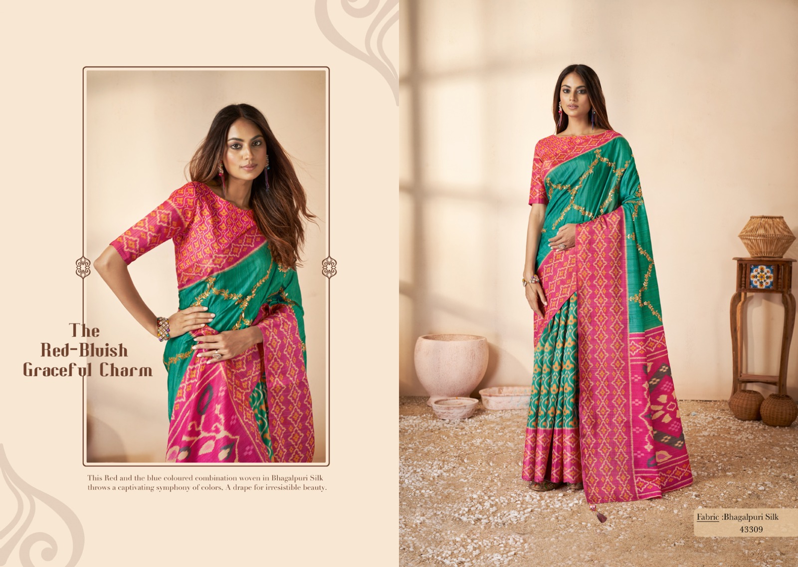 mahotsav norita royal swasti 43300 series silk festive look saree catalog