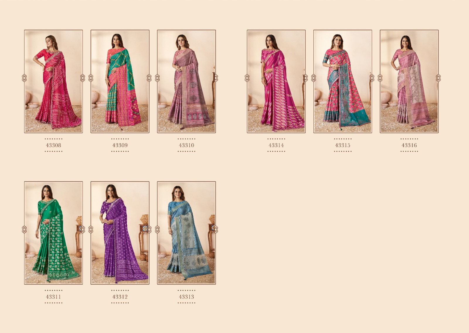 mahotsav norita royal swasti 43300 series silk festive look saree catalog