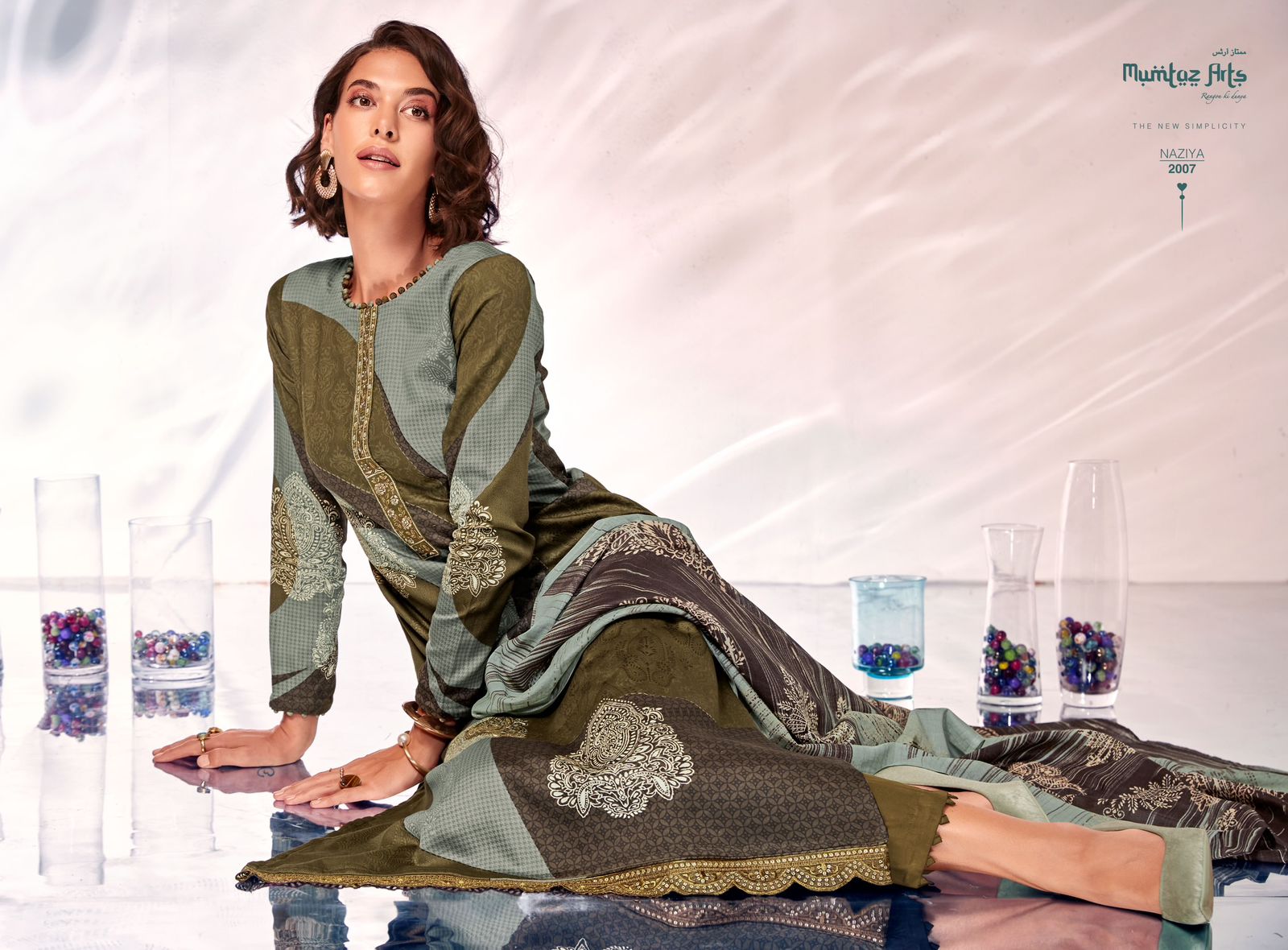 mumtaz art naziya jam satin new and modern style salwar suit catalog