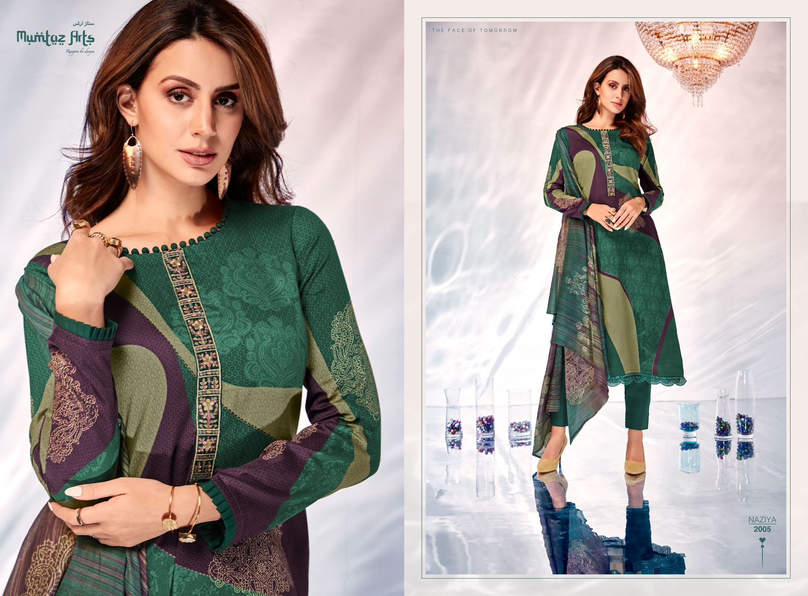 mumtaz art naziya jam satin new and modern style salwar suit catalog