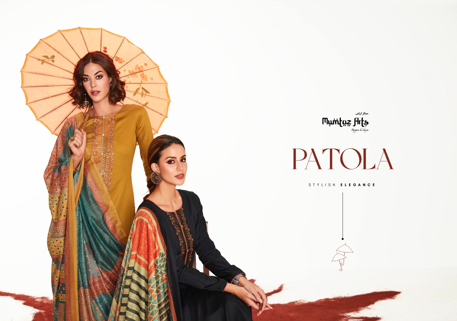 mumtaz art patola jam satin gorgeous look salwar suit catalog