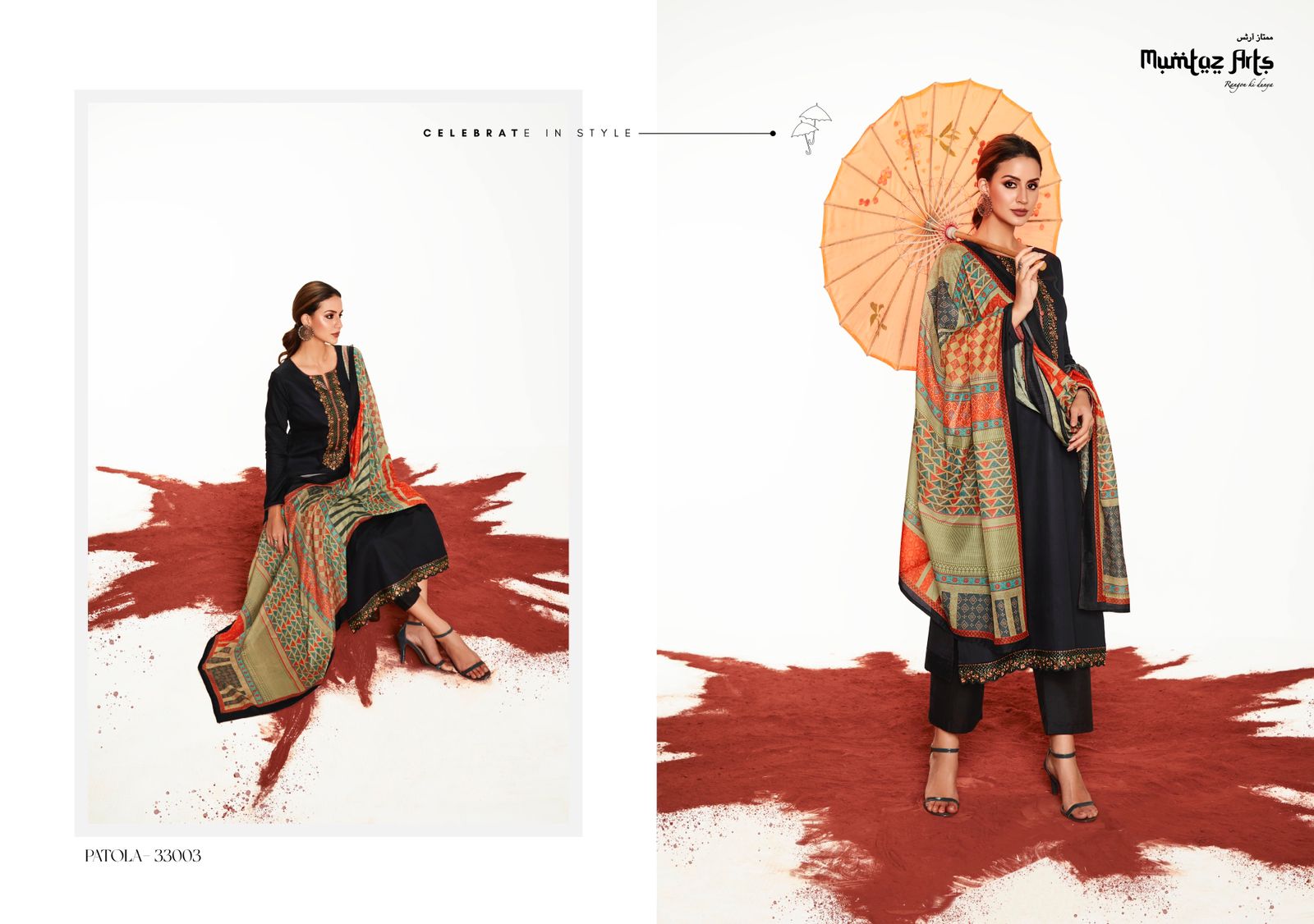 mumtaz art patola jam satin gorgeous look salwar suit catalog