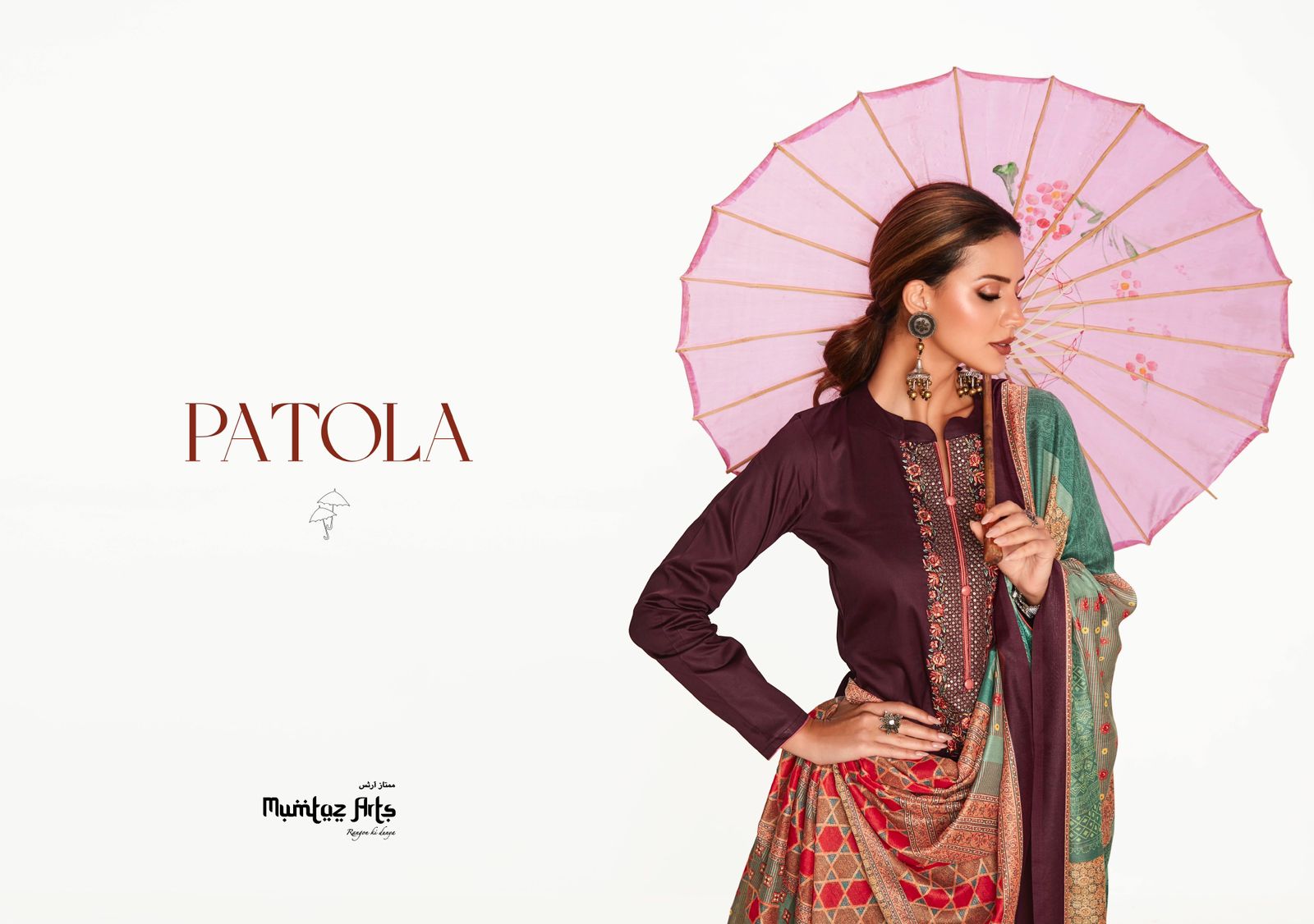 mumtaz art patola jam satin gorgeous look salwar suit catalog