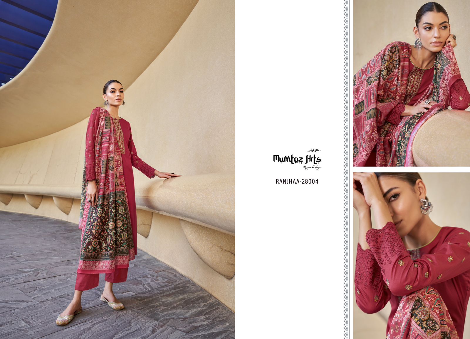 mumtaz art ranjhaa jam satin exclusive pritn salwar suit catalog