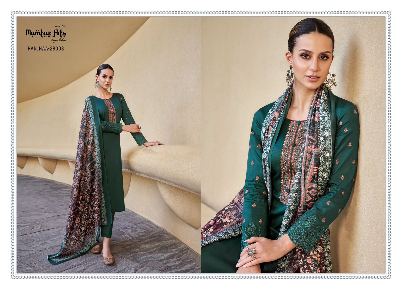 mumtaz art ranjhaa jam satin exclusive pritn salwar suit catalog