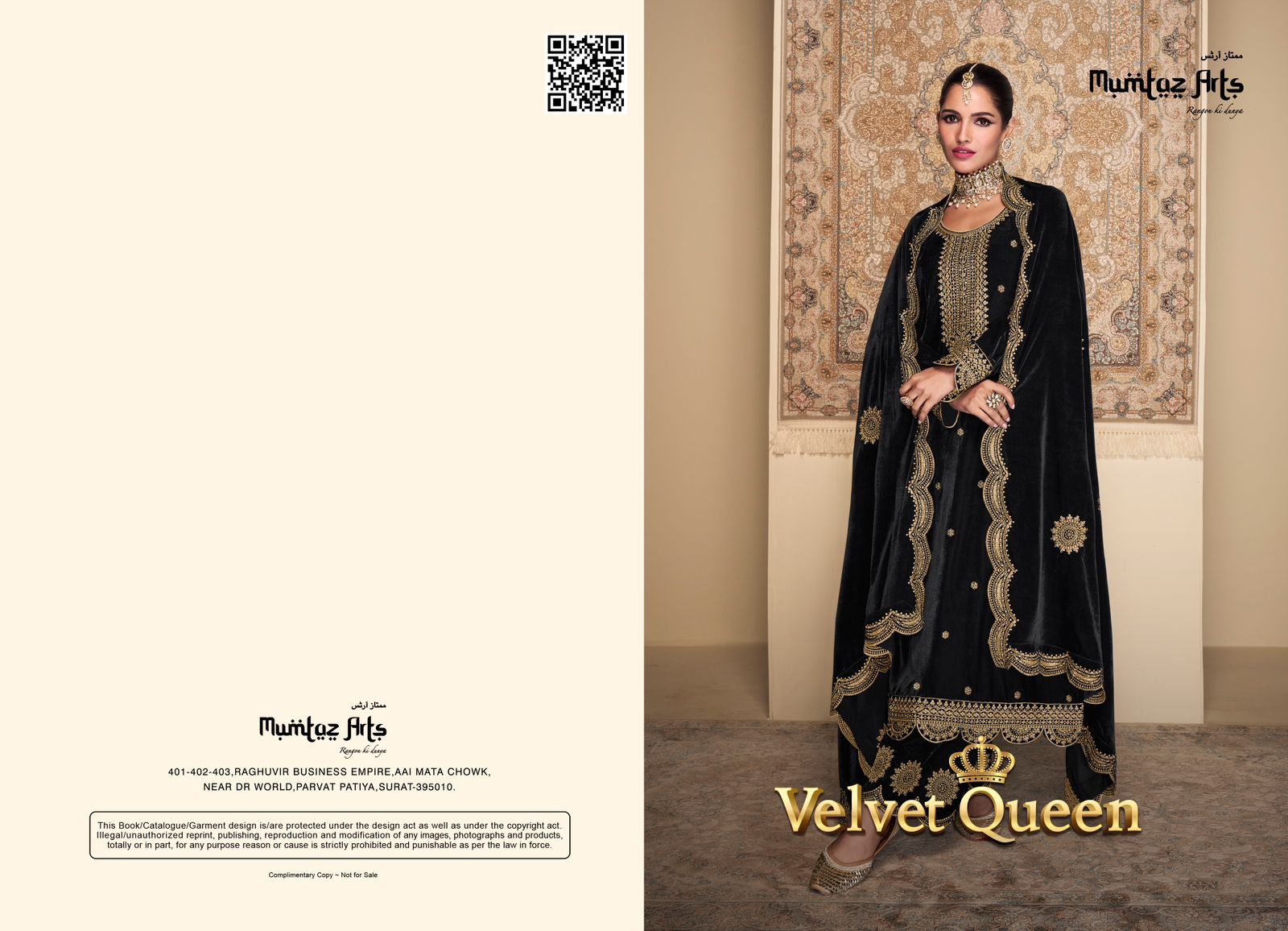 mumtaz art Velvet Queen velvet graceful look salwar suit catalog