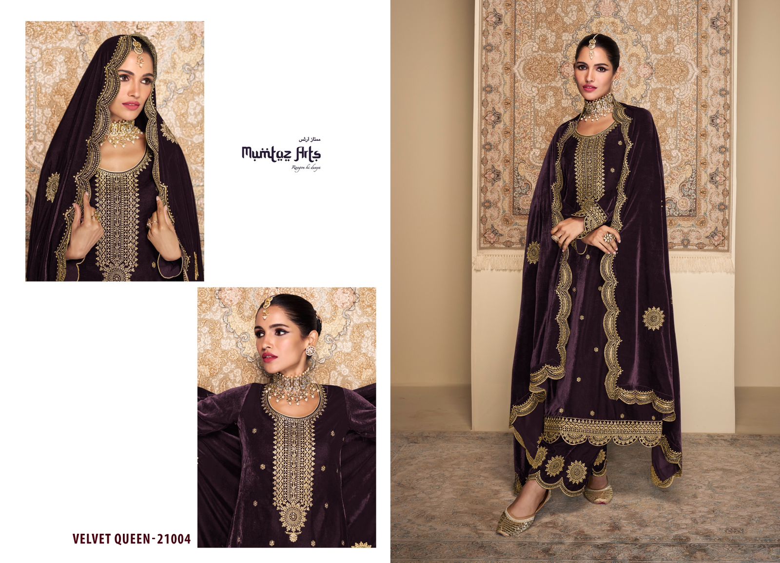 mumtaz art Velvet Queen velvet graceful look salwar suit catalog