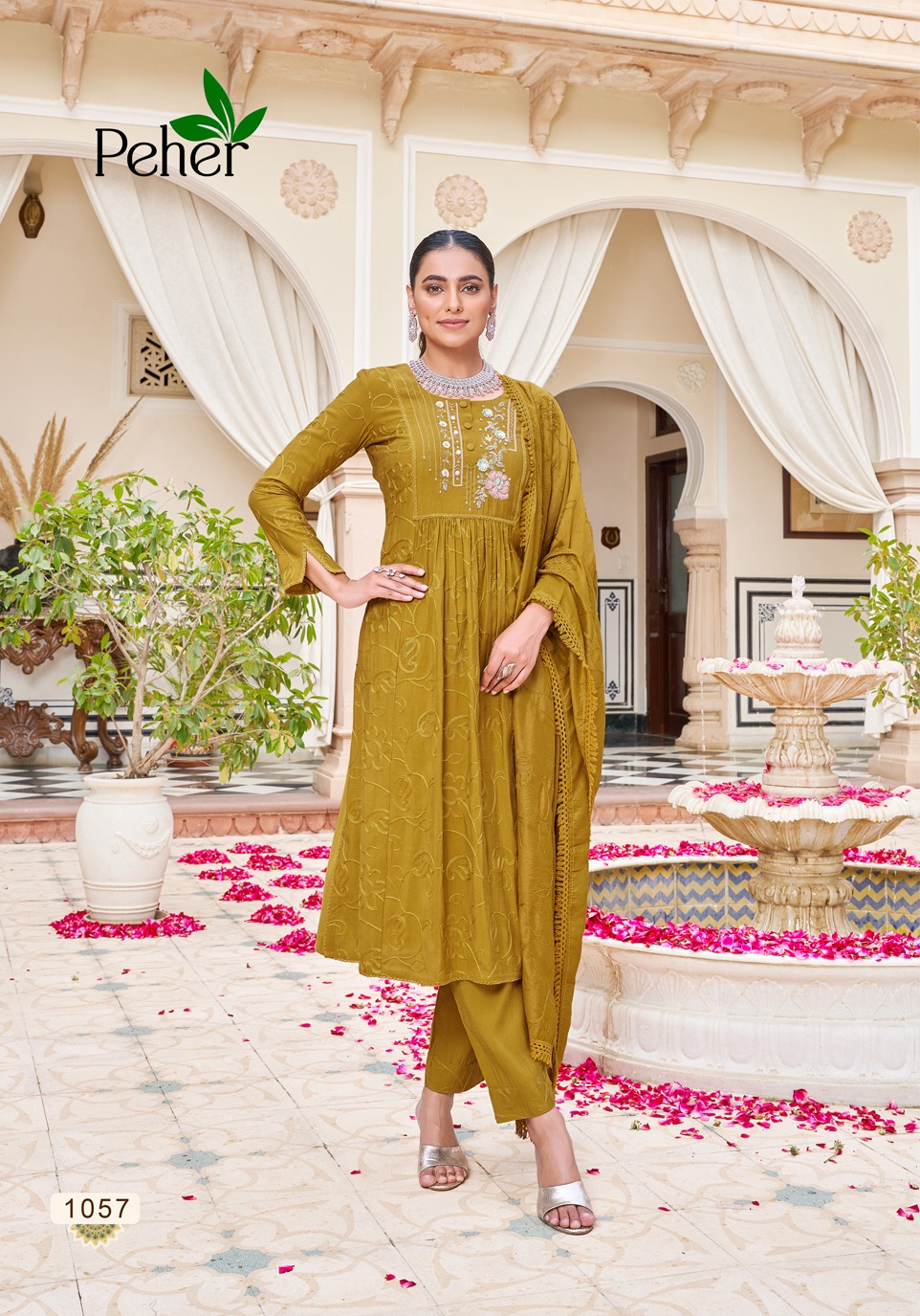 peher noor vol 4 elegance modal innovative look kurti bottom with dupatta catalog