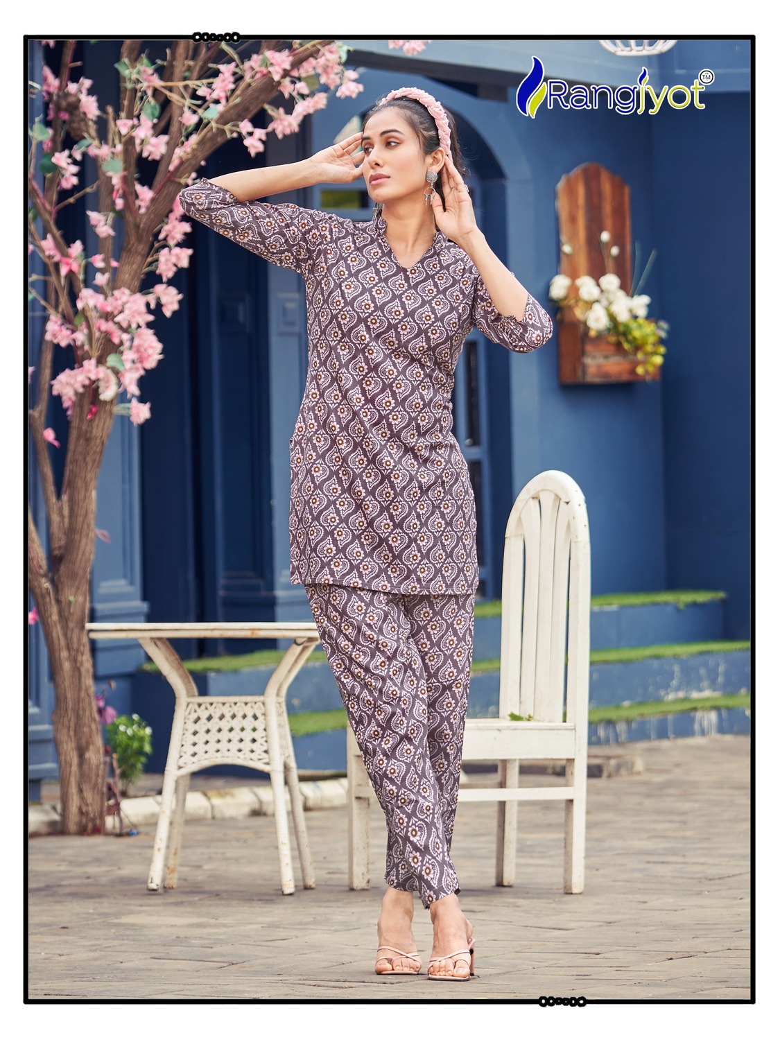 rangjyot cotton naya cotton exclusive print top pant catalog