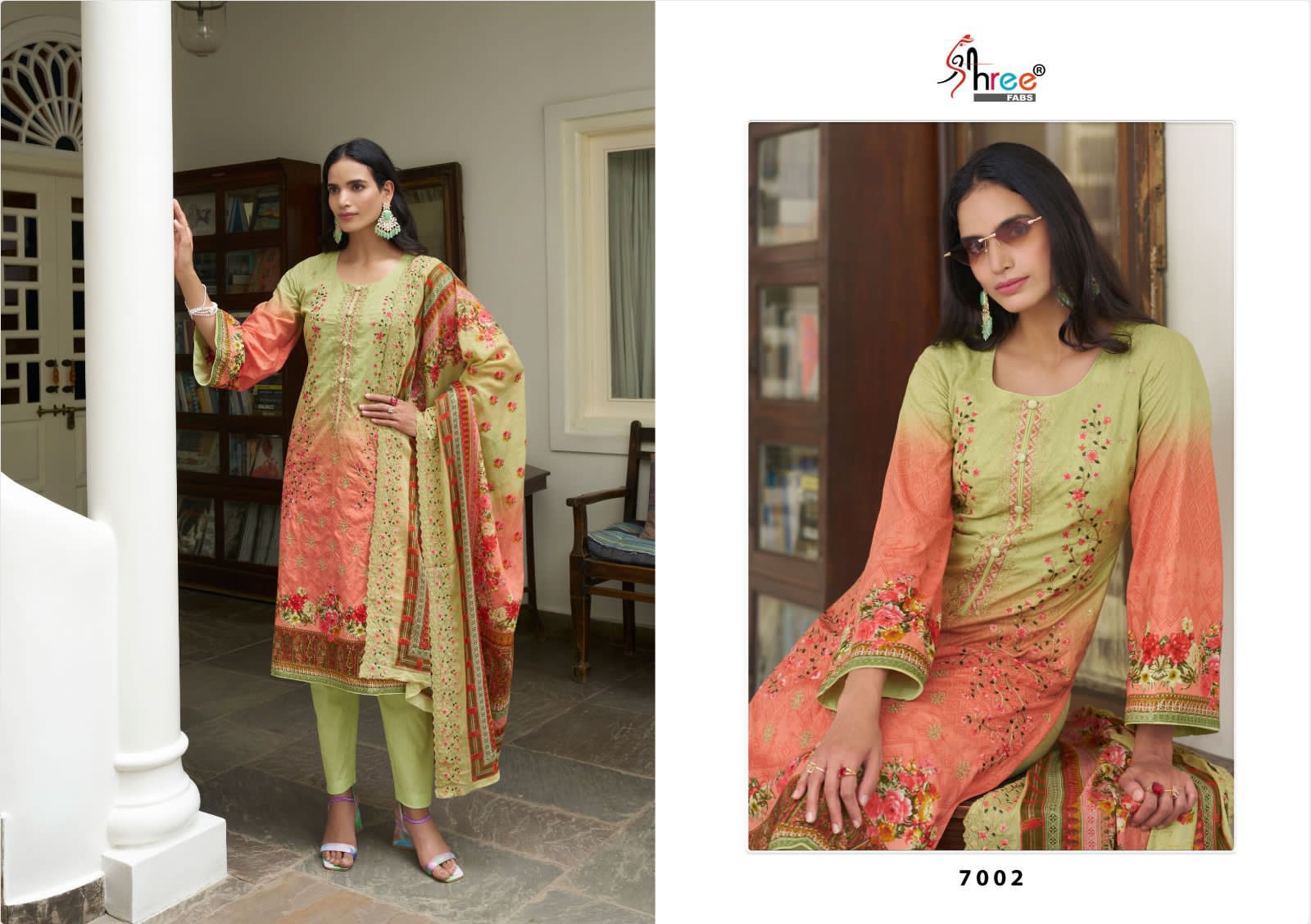 shree fabs bin saheed lawn collection vol 7 lawn graceful look salwar suit catalog