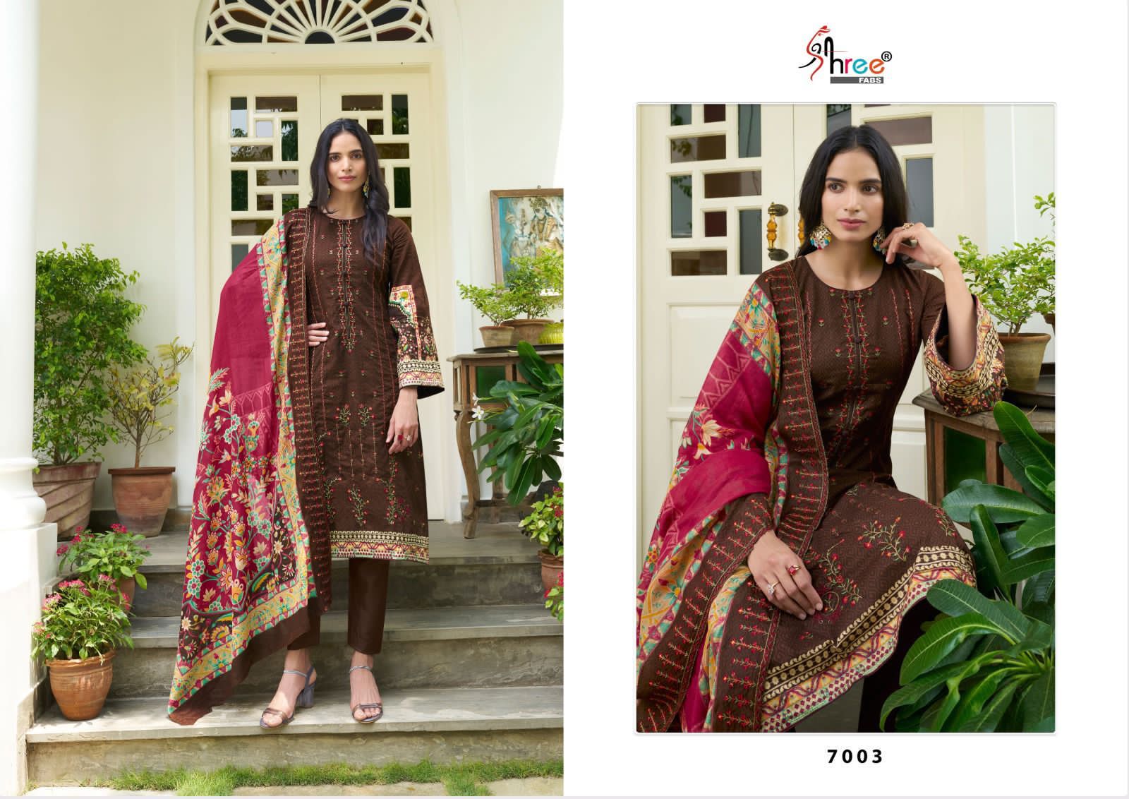 shree fabs bin saheed lawn collection vol 7 lawn graceful look salwar suit catalog