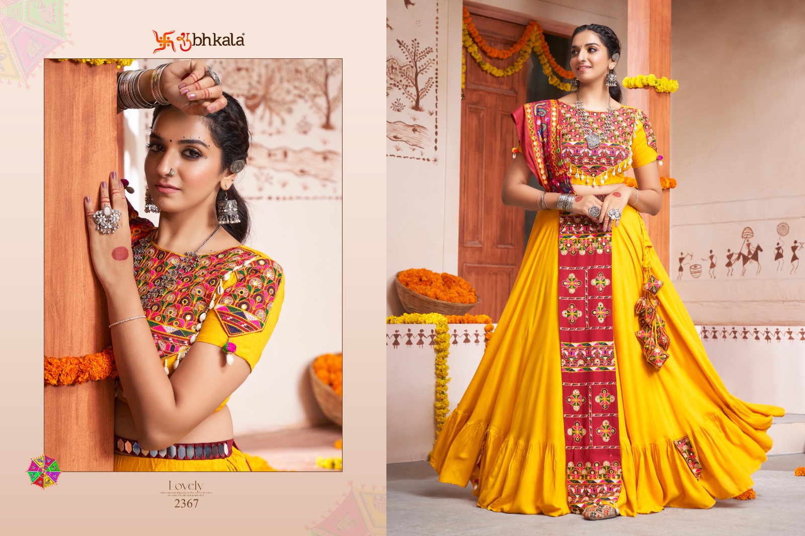 shubhkala raas vol 10 rayon look lehngha catalog