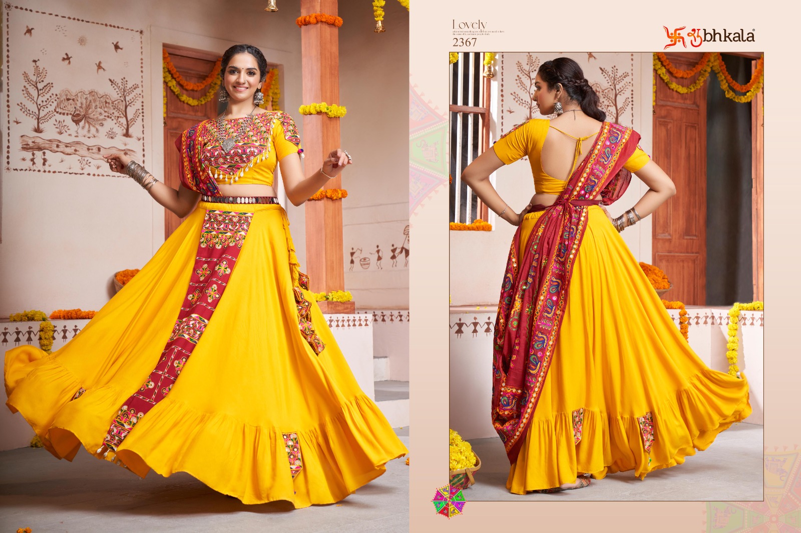 shubhkala raas vol 10 rayon look lehngha catalog