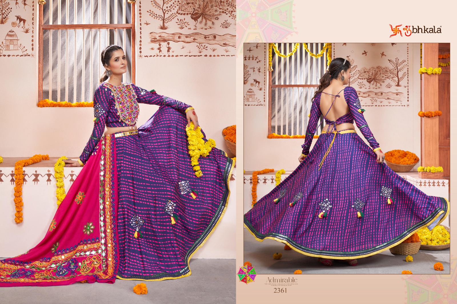 shubhkala raas vol 10 rayon look lehngha catalog