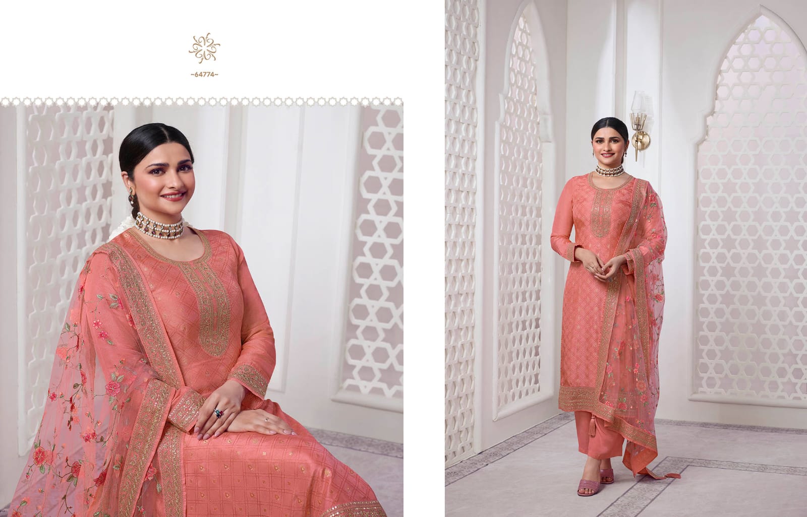 vinay fashin kuleesh aarzoo 3 dola zacquard elegant look salwar suit catalog