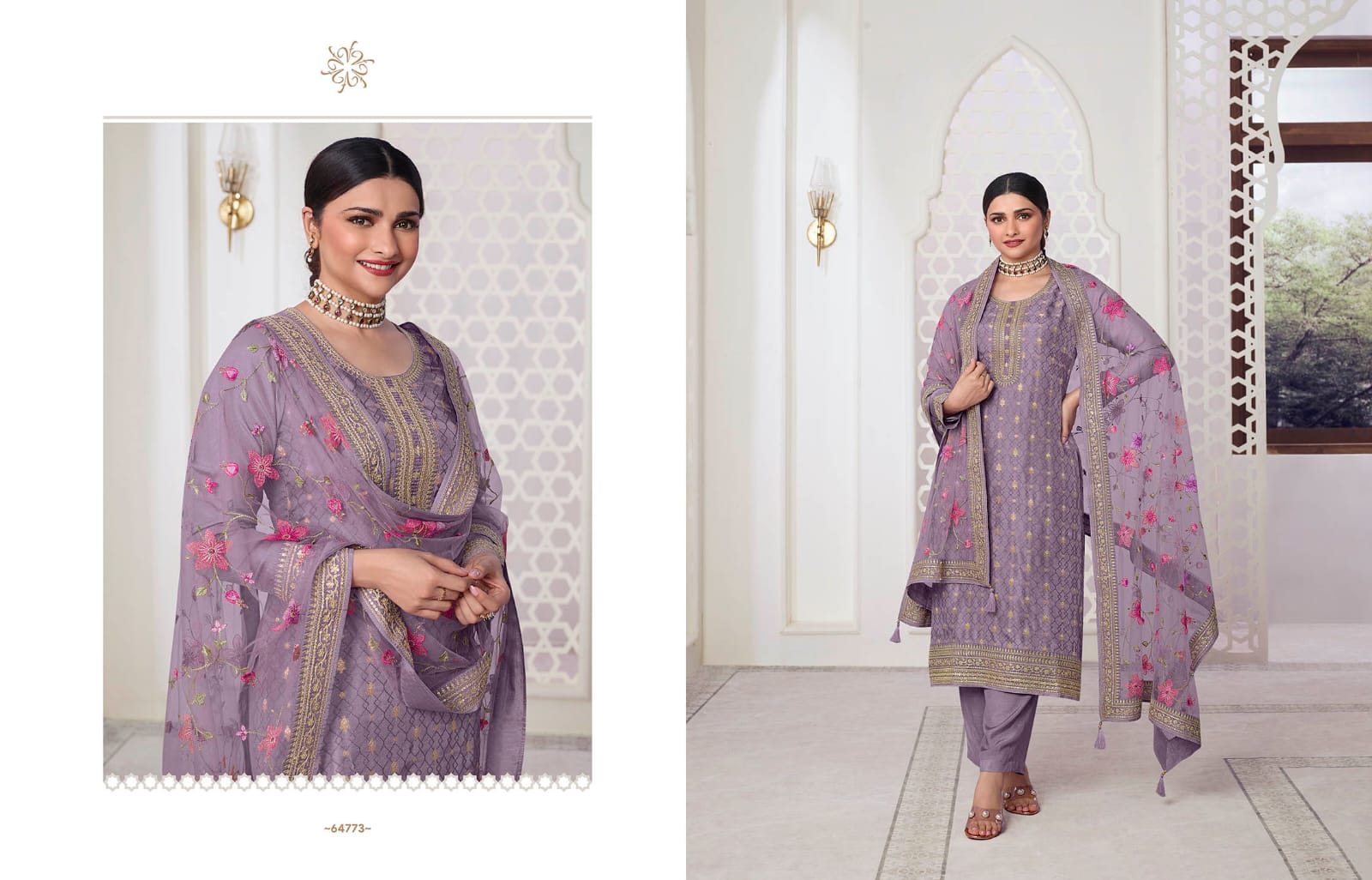 vinay fashin kuleesh aarzoo 3 dola zacquard elegant look salwar suit catalog