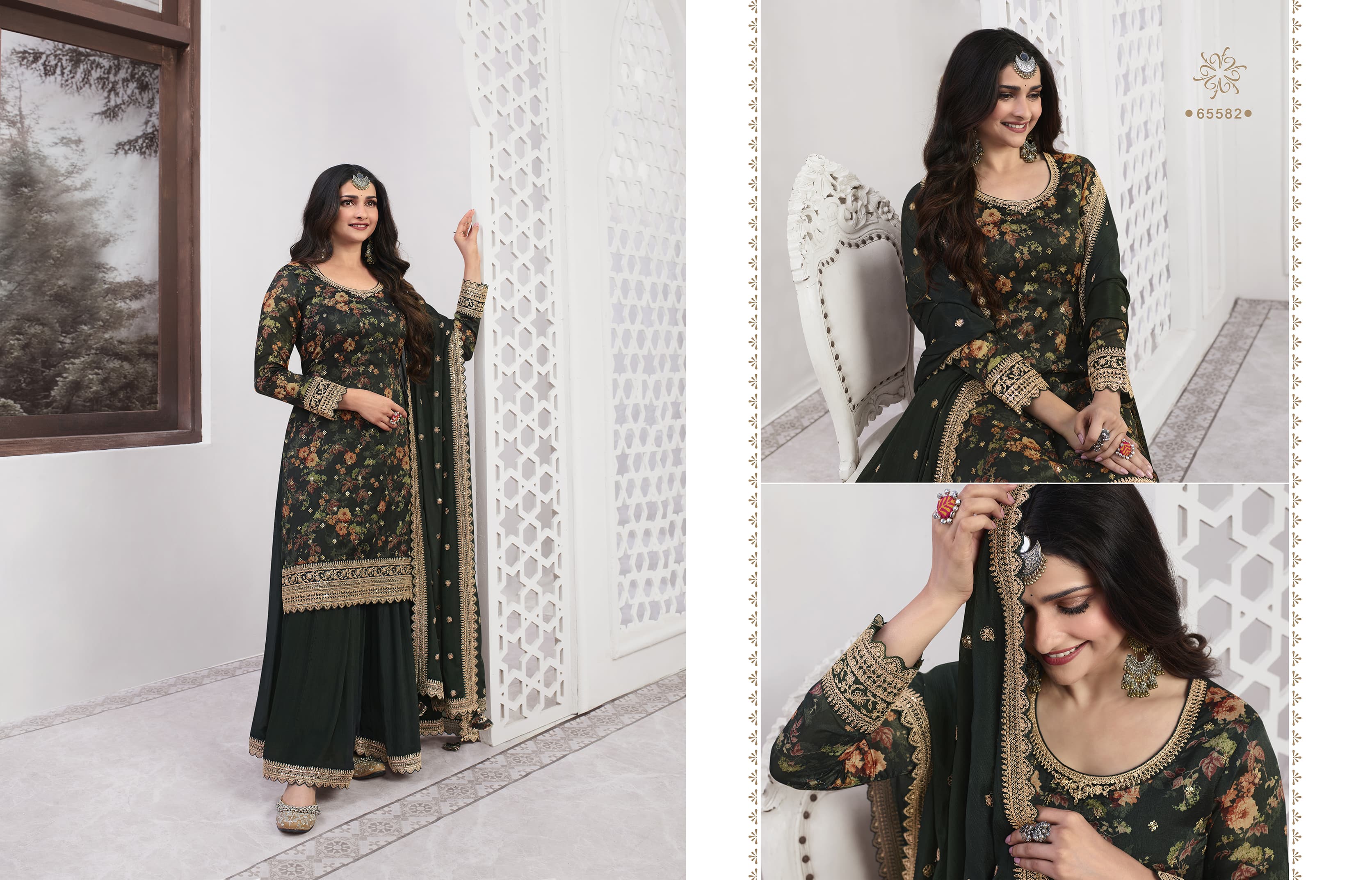 vinay fashin kuleesh swara georgett regal look salwar suit catalog