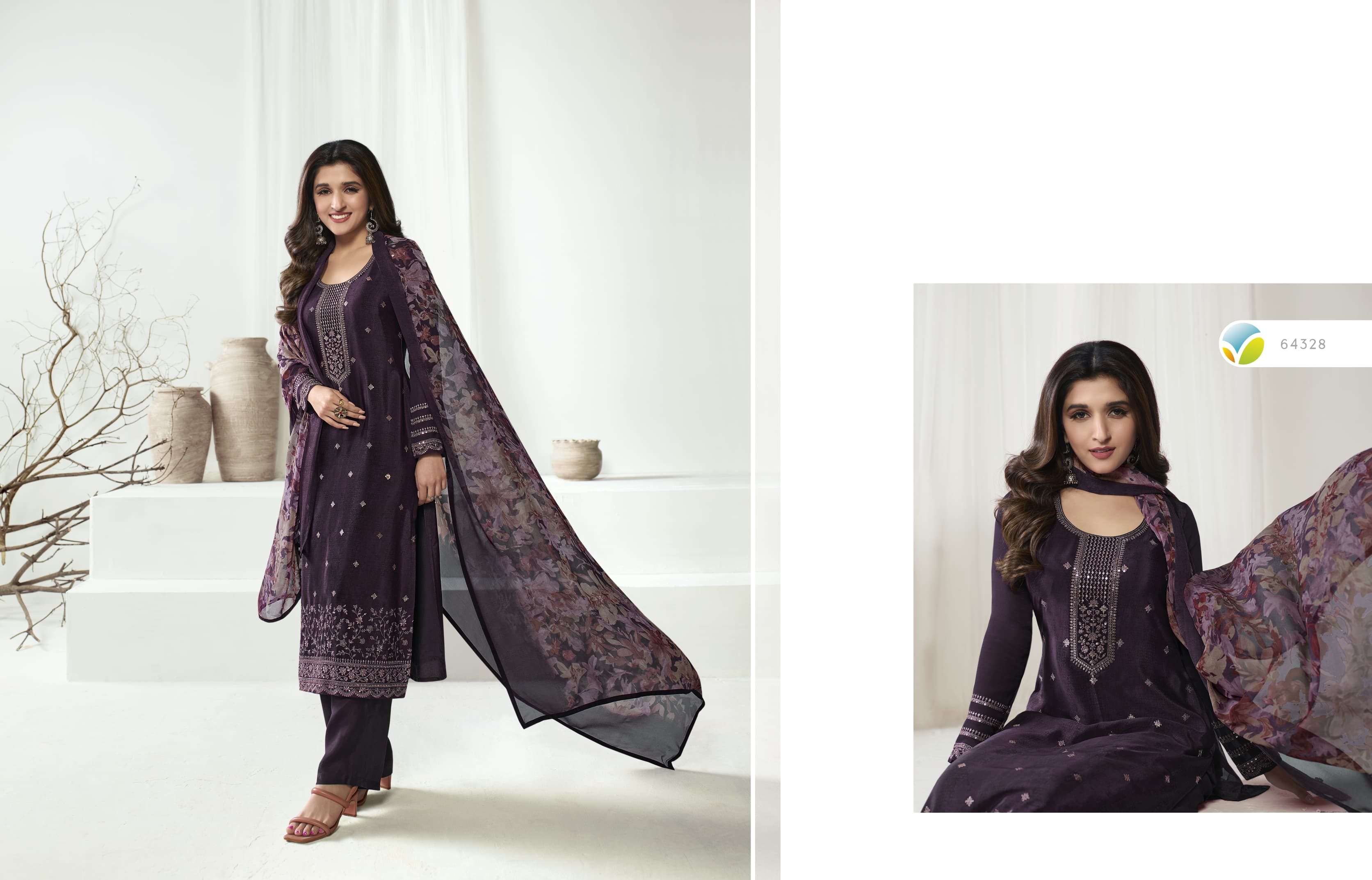 vinay fashion kaseesh royal crepe 43  royal crepe graceful look salwar suit catalog